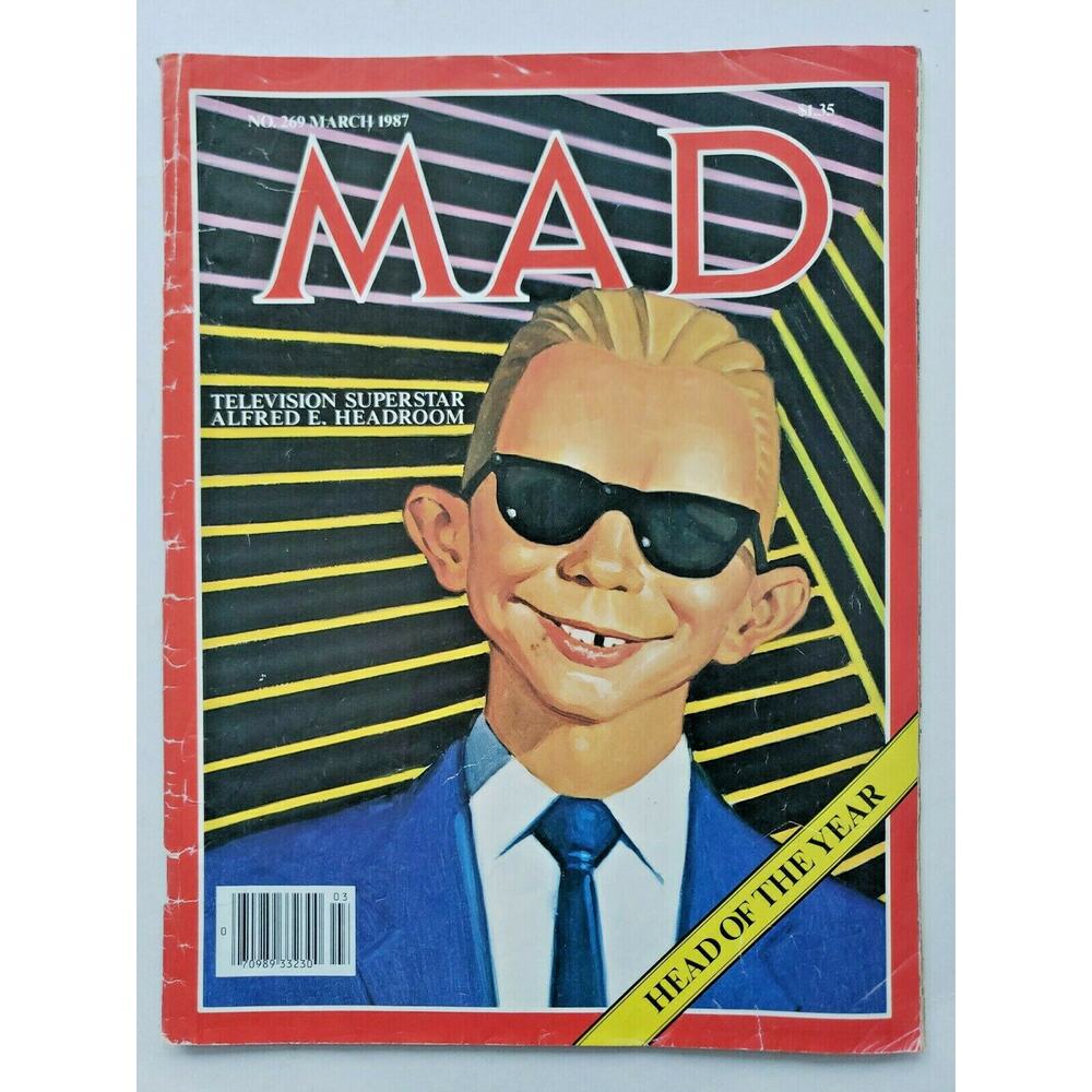 1987 MAD Magazine March No. 269 "Head of the Year" Time Magazine M 253